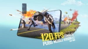 120 FPS Coming to PUBG MOBILE Version 3.2 image showing pubg running in mobile with caption 120 fps are coming to pubg mobile version 3.2