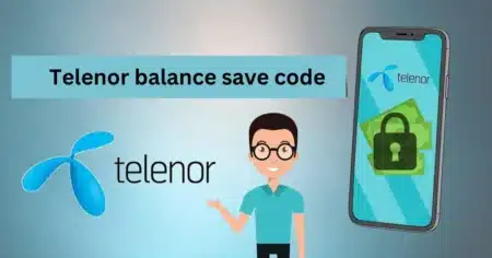 Telenor Balance Save Code image of mobile with telenor logo showing Telenor Balance Save Code