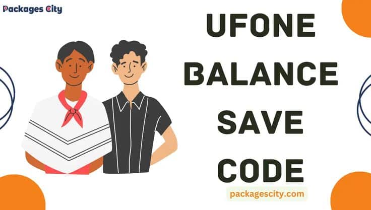 image showing two mens standing wilth some text of ufone balance save code is written on right side