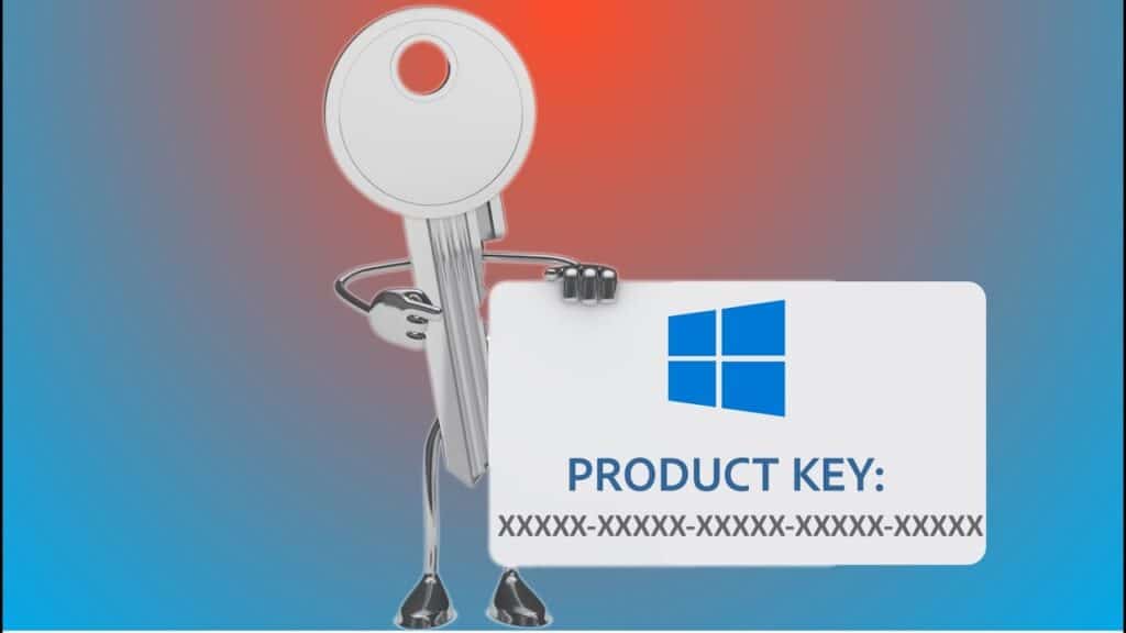 a windows logo showing Windows Product Keys