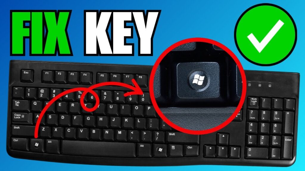 A keboard showing Windows Key Not Working on Windows 10/11