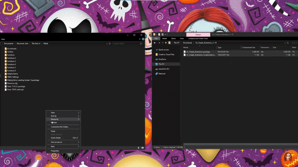 Moving ui cheats extensions to the Mods Folder