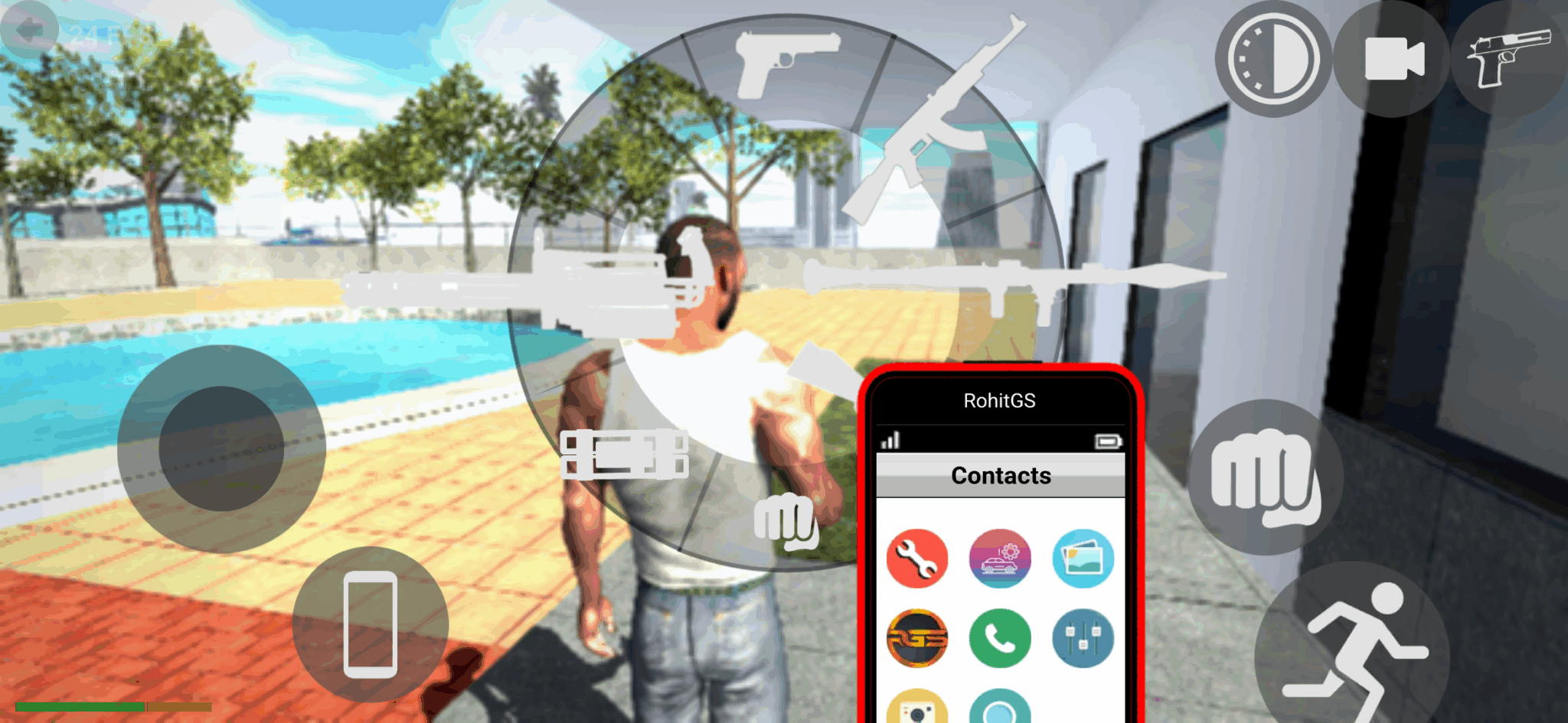 Green phone icon is showing in mobile