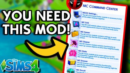 MC Command Center 2025.6.0 for The Sims 4 is Available Now! Image showing MC Command Center Sims 4 mod