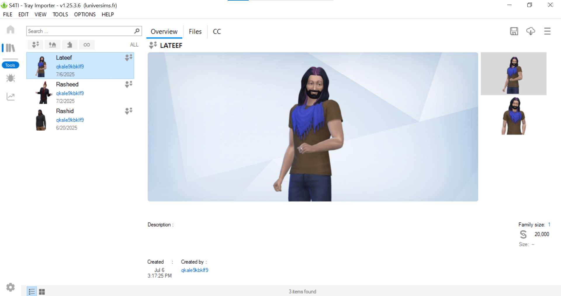 Image showing basic information of Sim