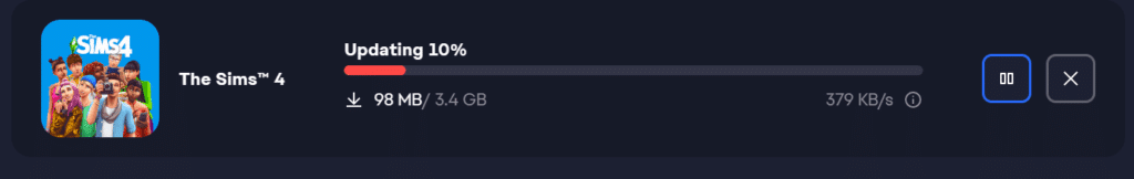 updating SIms 4 to the newest version