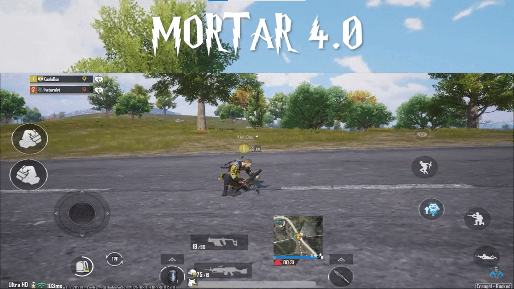 PUBG player using Mortar in PUBG