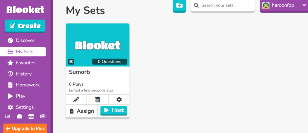 image showing solo, assign a Home work or host option