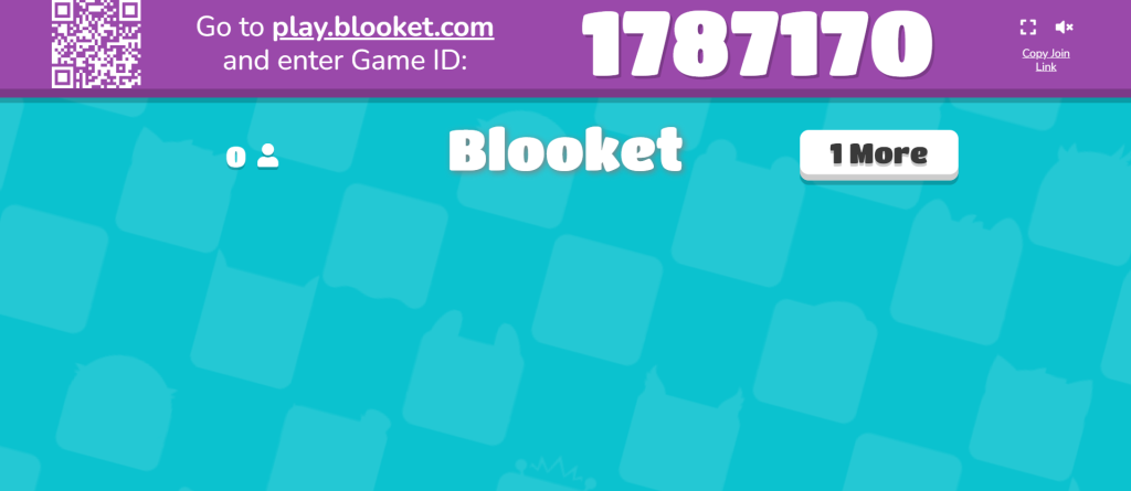 Image showing the join code of the blooket generated after hosting the quiz