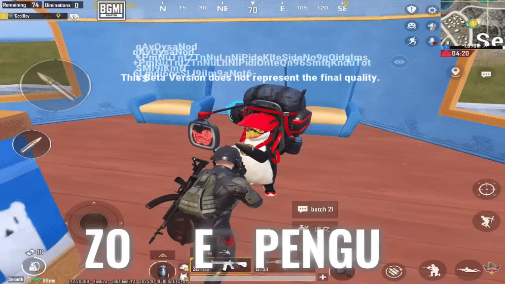 Image from the PUBG Mobile 4.1 update theme mode