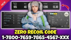 Best Zero Recoil BGMI Sensitivity Code 2026 (Gyro + Non Gyro) Image of the game showing best BGMI Sensitivity for zero recoil