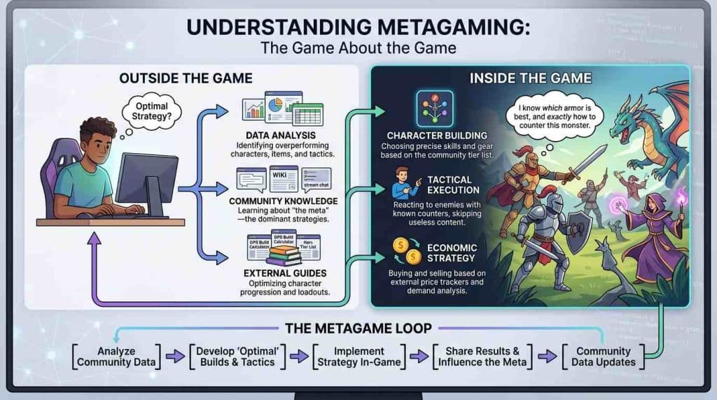 Fully explain the meta gaming in one Image