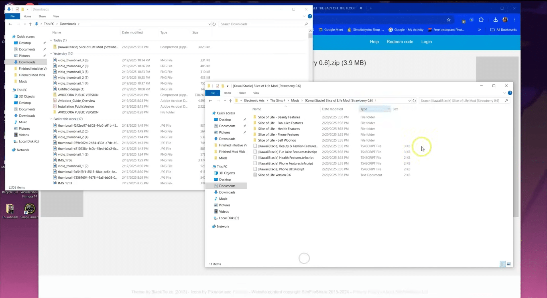 Moving Slice of Life files to the mods folder