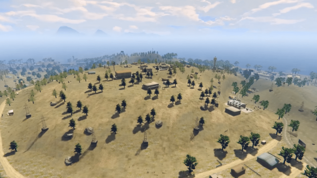 Drone view of bermuda Map of Free Fire