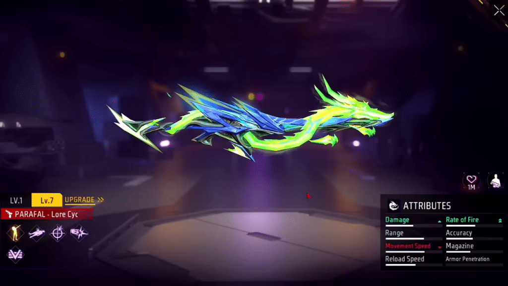 Parafal Level 7 Gun in Free Fire