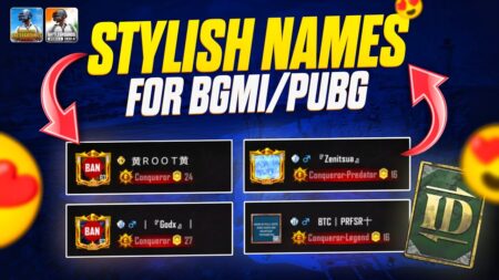 BGMI Name Style 2026 – Best Stylish Nickname Generator A player's BGMI profile showcasing a stylish nickname using custom fonts and invisible spaces