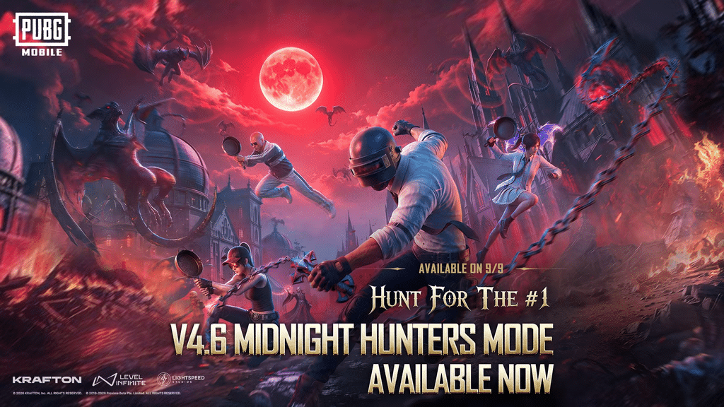 image showing pubg mobile 4.6 update midnight hunter mode available now